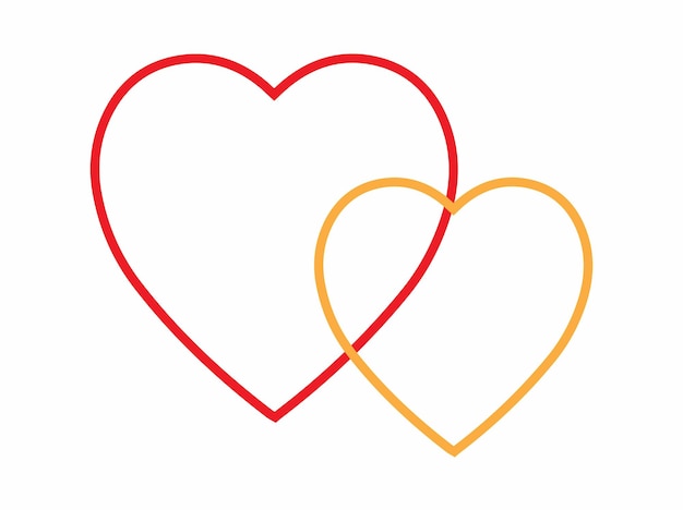 Ilustración de fondo del corazón del día de San Valentín