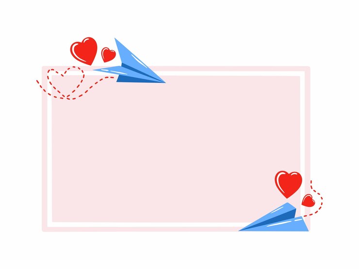 Vector ilustración de fondo de corazón de marco de san valentín