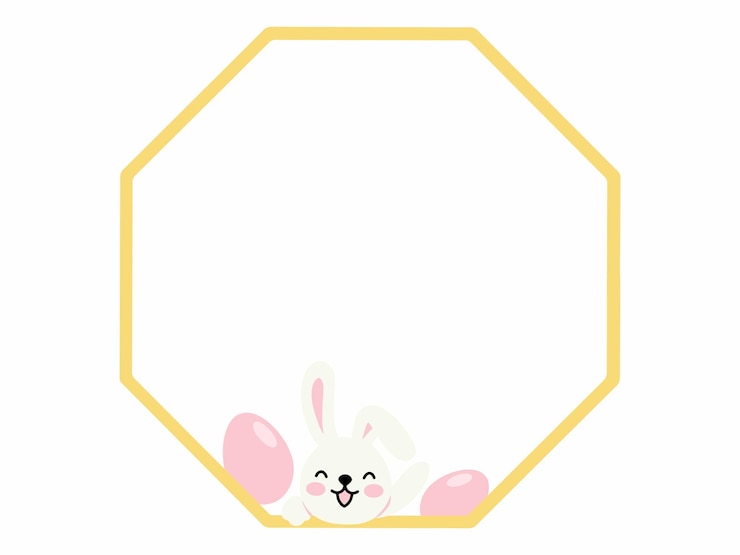 Vector ilustración de fondo del cuadro del conejo de pascua