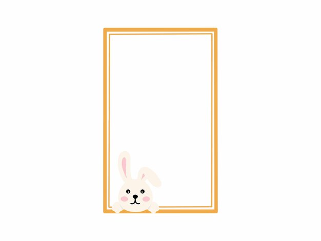 Ilustración de fondo del cuadro del conejo de Pascua