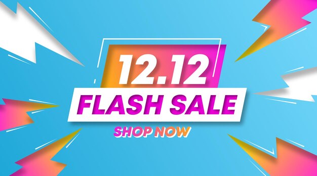Ilustración de fondo del día de compras. 12.12 banner web de venta de la ilustración del día de compras
