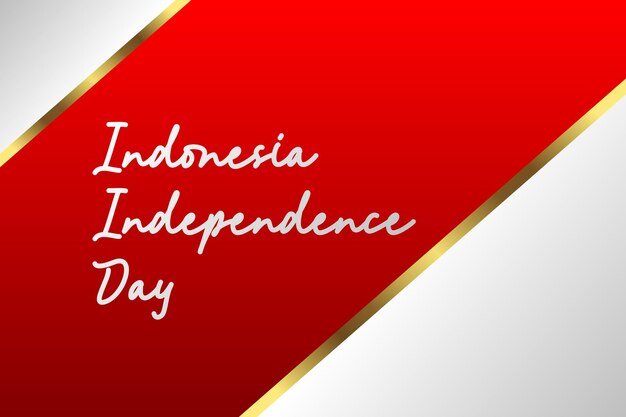 Ilustración de fondo del día de la independencia de indonesia Banner web del día de la independencia de indonesia