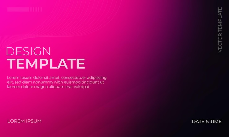 Vector ilustración de fondo elegante con gradiente magenta y negro