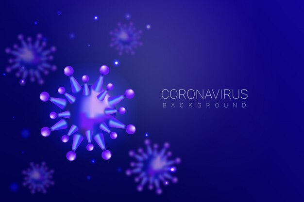 Ilustración de fondo de la enfermedad por coronavirus COVID-19