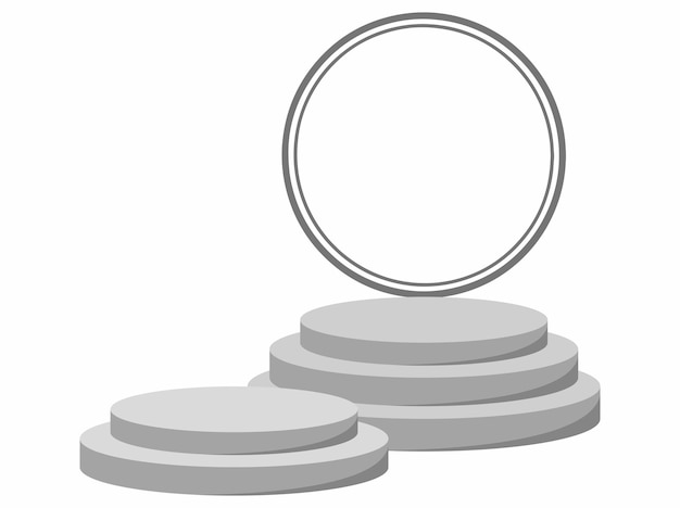 Ilustración de fondo del escenario del podio del producto