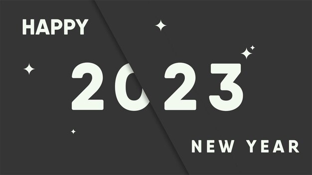 Ilustración de fondo de feliz año nuevo 2023