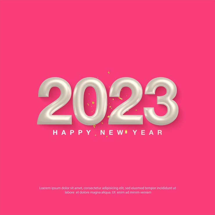 Vector ilustración de fondo de feliz año nuevo 2023