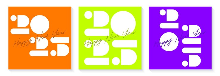Ilustración de fondo de feliz año nuevo 2025 con diseño único 2025