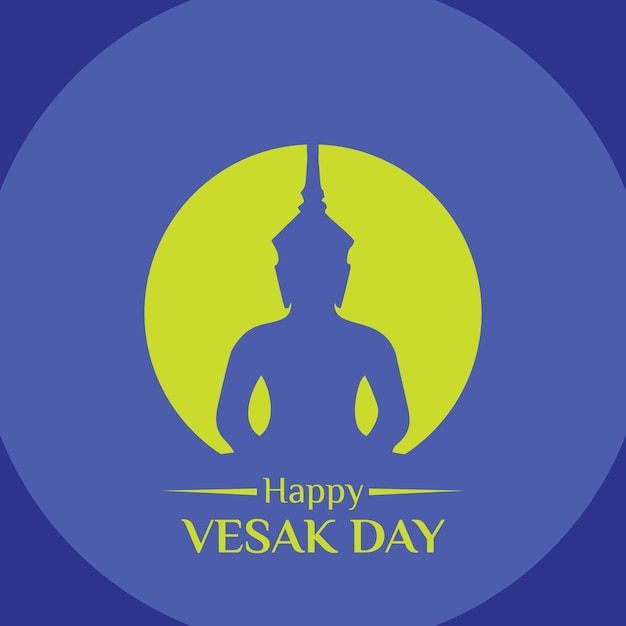 Ilustración de fondo feliz día vesak