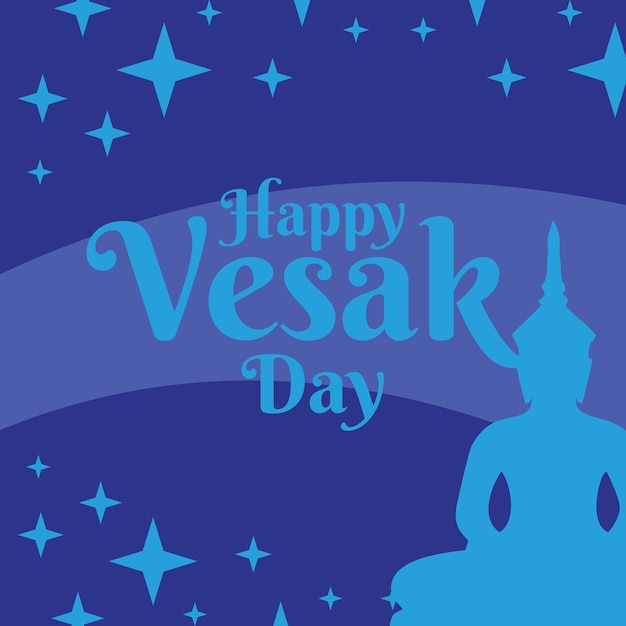 Ilustración de fondo feliz día vesak