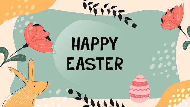 Ilustración de fondo de Feliz Pascua