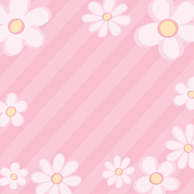 Vector ilustración de fondo floral rosa primavera