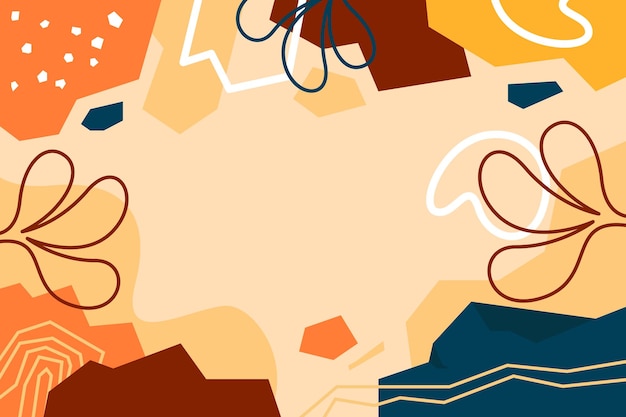 Ilustración de fondo de garabato abstracto dibujado a mano