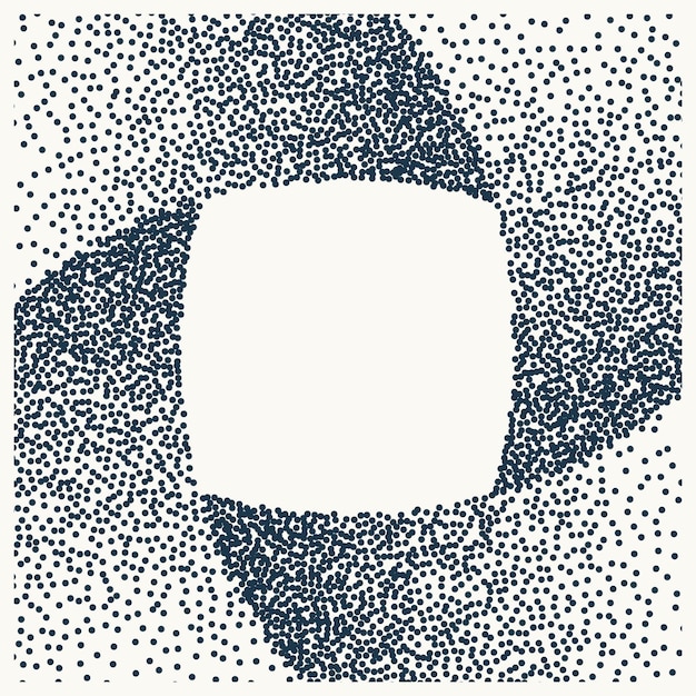 Ilustración de fondo de la geometría de la forma del bucle de rotación del vector de grava Grava ruidosa abstracta remolino infinito