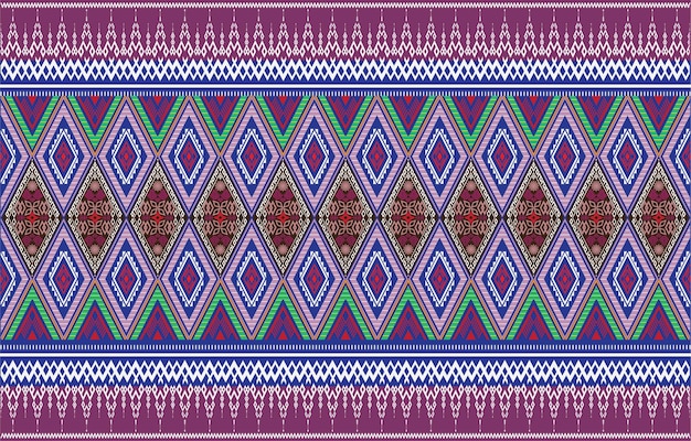 Ilustración de fondo geométrico abstracto de ornamento étnico tribal de patrones sin fisuras de vector