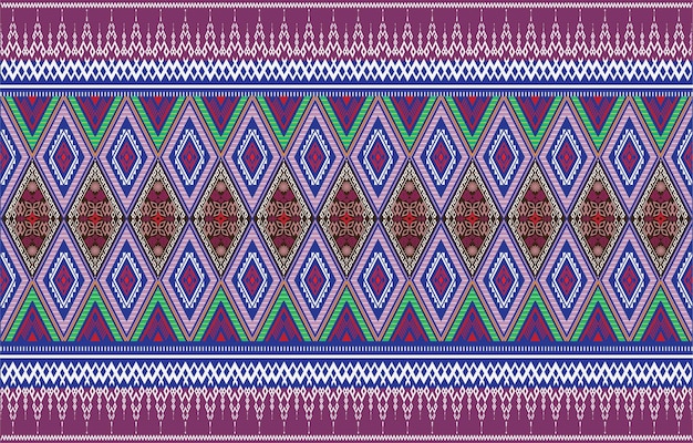 Ilustración de fondo geométrico abstracto de ornamento étnico tribal de patrones sin fisuras de vector