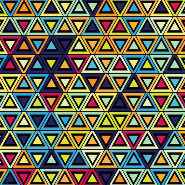 Ilustración de fondo geométrico patrón de colores