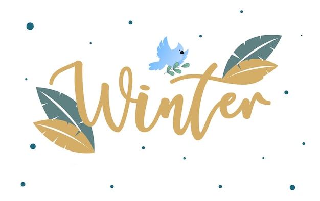 Vector ilustración de fondo de invierno