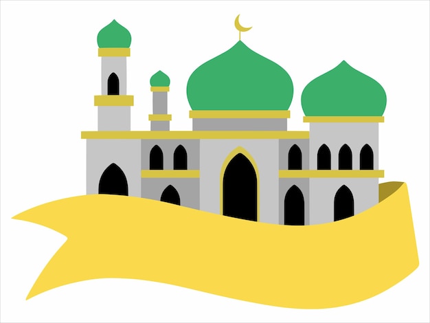 Vector ilustración de fondo islámico del ramadán mubarak