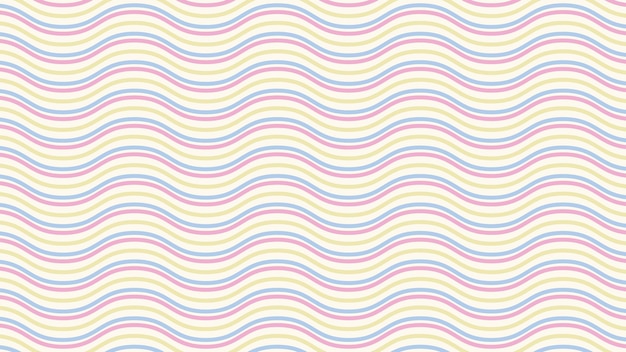 Ilustración de fondo de línea ondulada pastel perfecta para fondo de papel tapiz fondo de postal