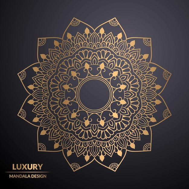 Ilustración de fondo de un mandala de lujo