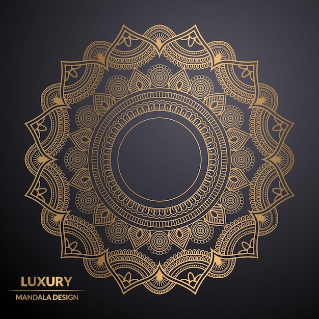 Ilustración de fondo de un mandala de lujo