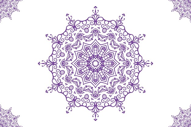 Ilustración de fondo de mandala
