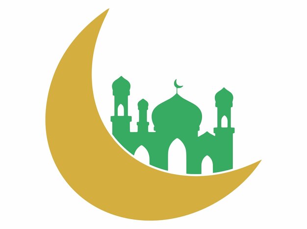 Ilustración de fondo del marco de la mezquita de Ramadán