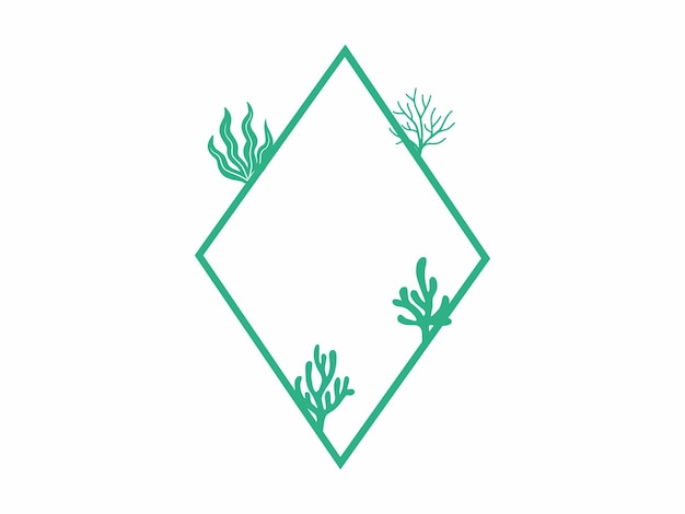 Ilustración de fondo del marco de verano