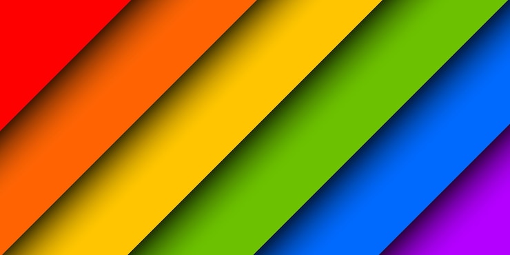 Vector ilustración de fondo del mes del orgullo lgbtq con coloridas rayas de la bandera del arco irisconcepto de derechos humanos