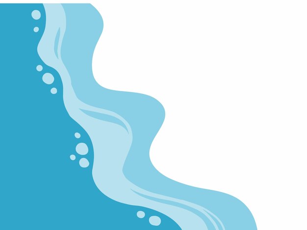 Ilustración de fondo de las olas de la playa