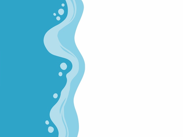 Ilustración de fondo de las olas de la playa