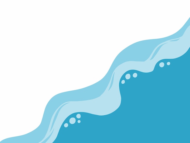 Ilustración de fondo de las olas de la playa
