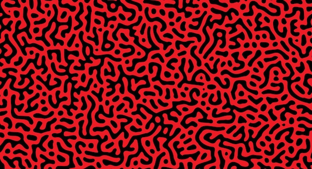 Ilustración de fondo orgánico en rojo