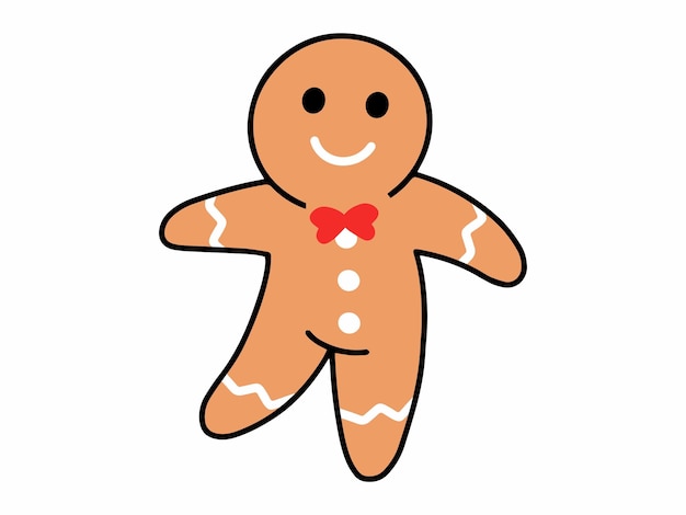Ilustración de fondo del pastel de Navidad de dibujos animados