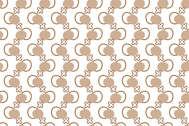 Ilustración de fondo de patrón sin costuras boho abstracto