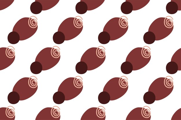 Ilustración de fondo de patrón sin costuras boho abstracto