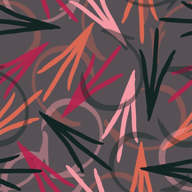 Ilustración de fondo de patrón de vector transparente de flechas coloridas
