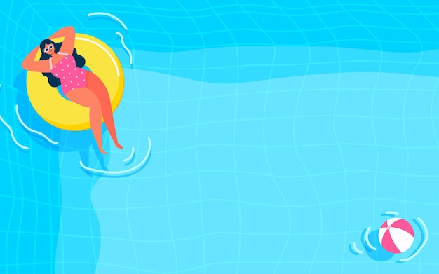 Vector ilustración de fondo de piscina de verano