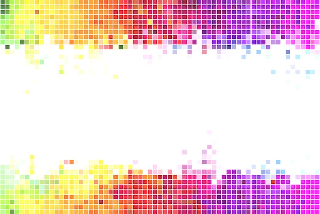Ilustración de fondo de píxeles de colores