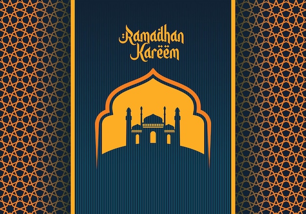 Ilustración de fondo de Ramadán Kareem