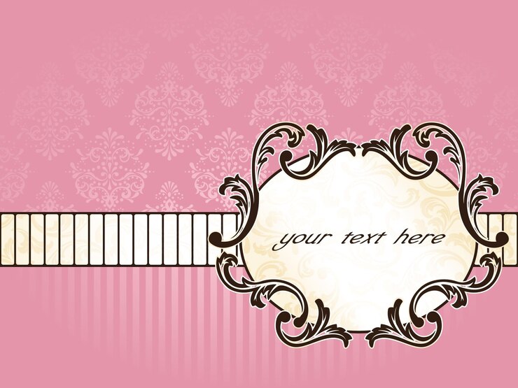 Ilustración Fondo rosa con el logotipo vintage aquí