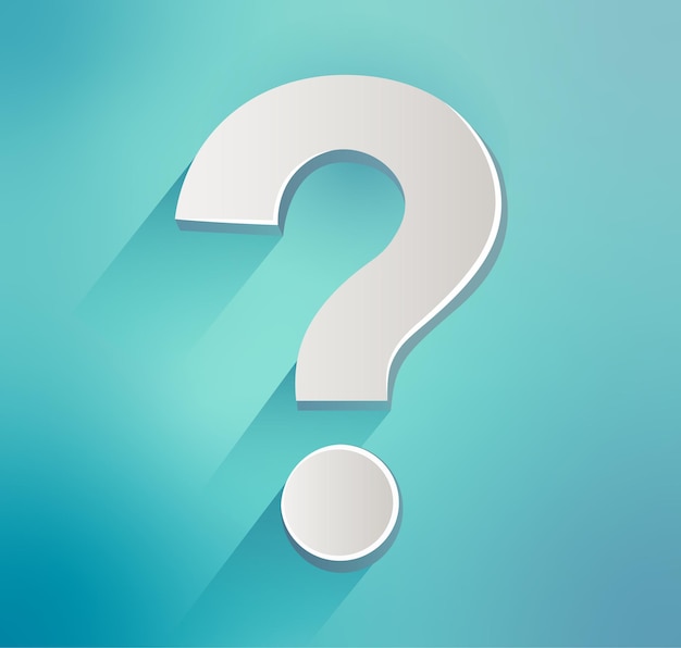 Ilustración de fondo del signo de interrogación