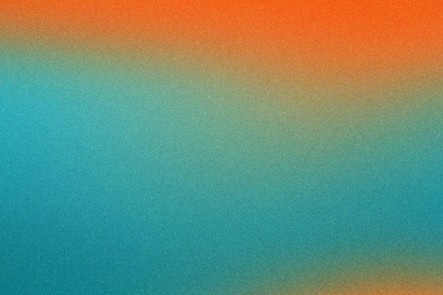 Ilustración de fondo de textura granulada con gradiente naranja y turquesa de moda