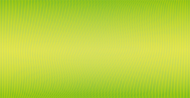 Ilustración de fondo de vector abstracto con líneas onduladas verdes