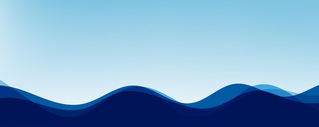 Ilustración de fondo de vector de capa de olas de mar Ilustración de vector de playa de mar