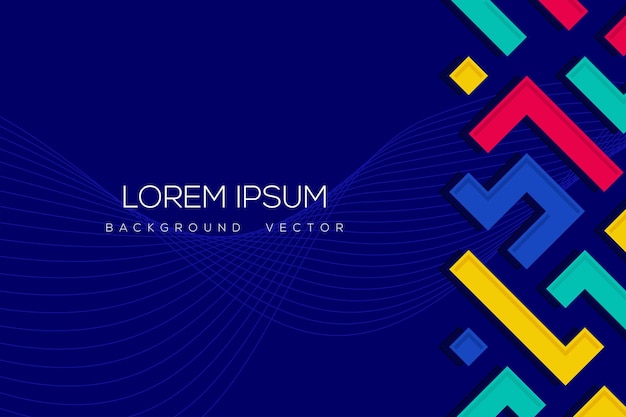 Ilustración de fondo vectorial de diseño moderno Premium