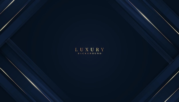 Ilustración de fondo vectorial de lujo y elegante estandarte premium de negocios para oro