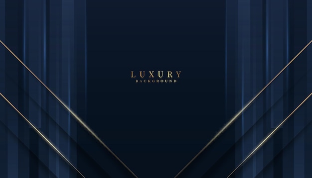 Ilustración de fondo vectorial de lujo y elegante estandarte premium de negocios para oro