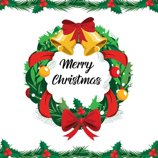 Ilustración de fondo vectorial de Navidad es adecuada para carteles, carteles o carteles